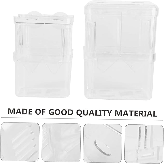 2pcs Egg Hatching Incubator Box Fish Breeding Tank Aquarium Air Valve Breeder Box