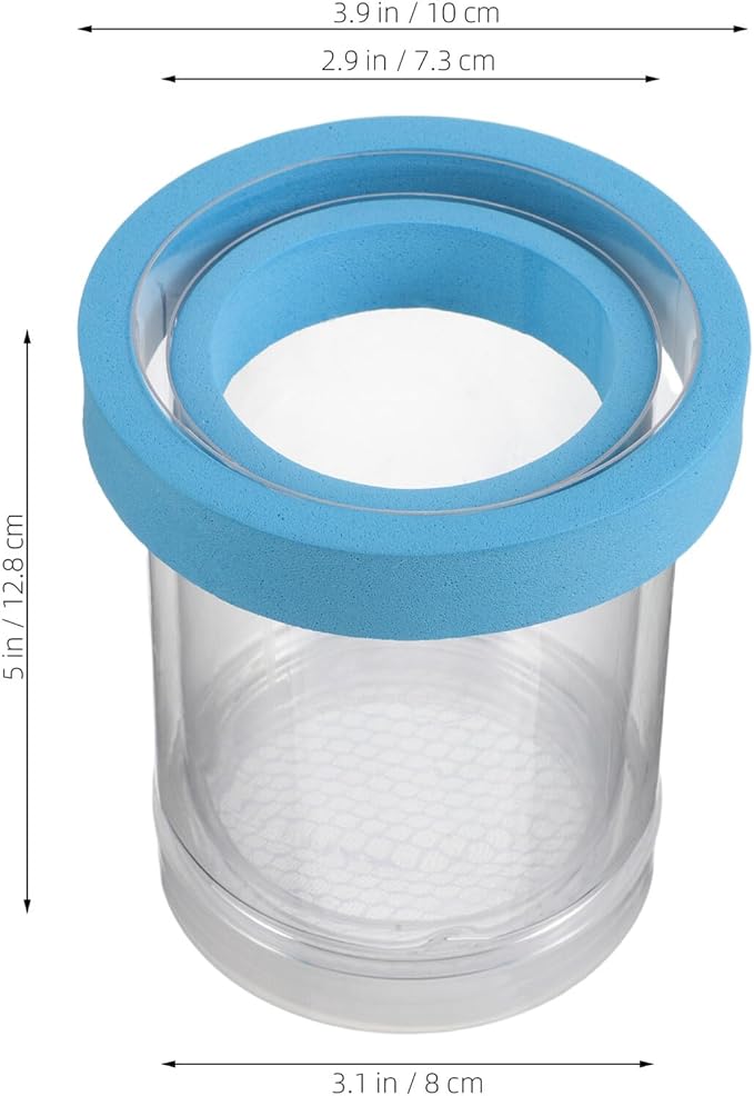 Yardwe 2pcs Floating Fish Breeder Box for Aquarium Tank, Plastic Floating Incubator Isolation Box with Suction Cups for Small Fish Breeding and Fry Separation