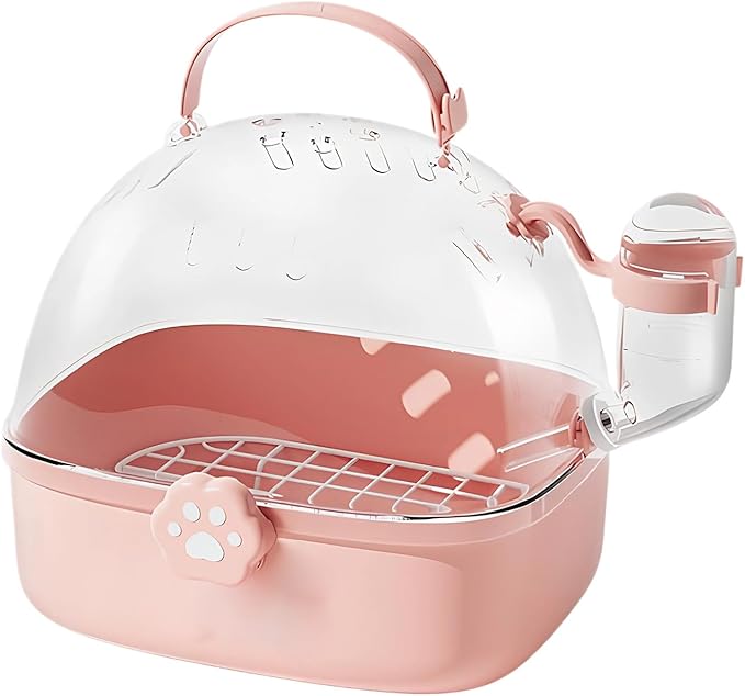 Bird Carrier Cage | PVC Chinchilla Carrier Cage with Water Bottle | Pet Bird Carrying Supplies Spacious Design for Sparrow Macaws Conures Chinchillas Budgies Cockatiels Parakeet Hedgehog