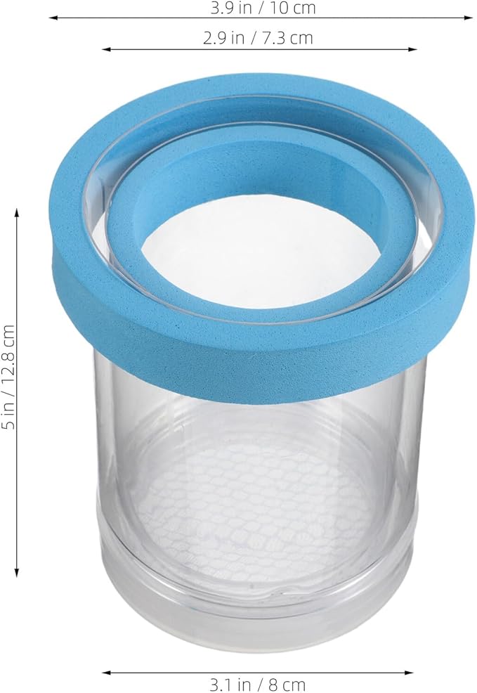 Happyyami 2pcs Fish Breeder Box Aquarium Isolation Box with Suction Cups Floating Acrylic Hatchery Incubator for Guppy Fry Betta Fish Tank Breeding Supplies