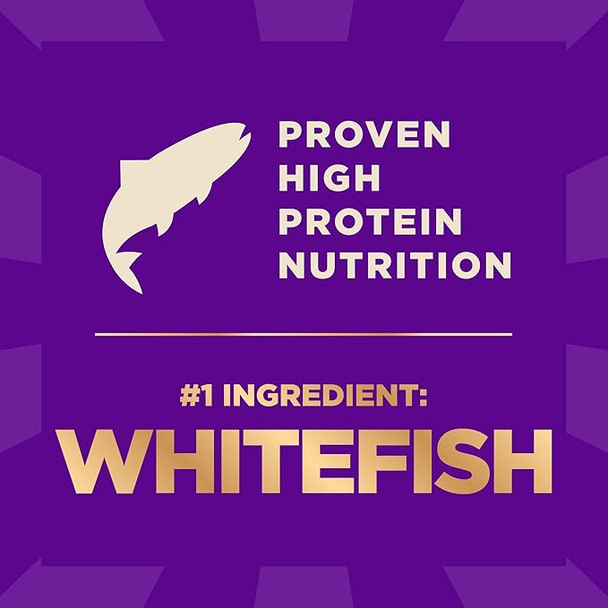 Wellness CORE+ Adult Dry Dog Food with Freeze Dried Pieces, Grain Free Kibble+, Natural, High Protein, Chicken Free, Whitefish, Herring, and Salmon Recipe, 4 lb Bag