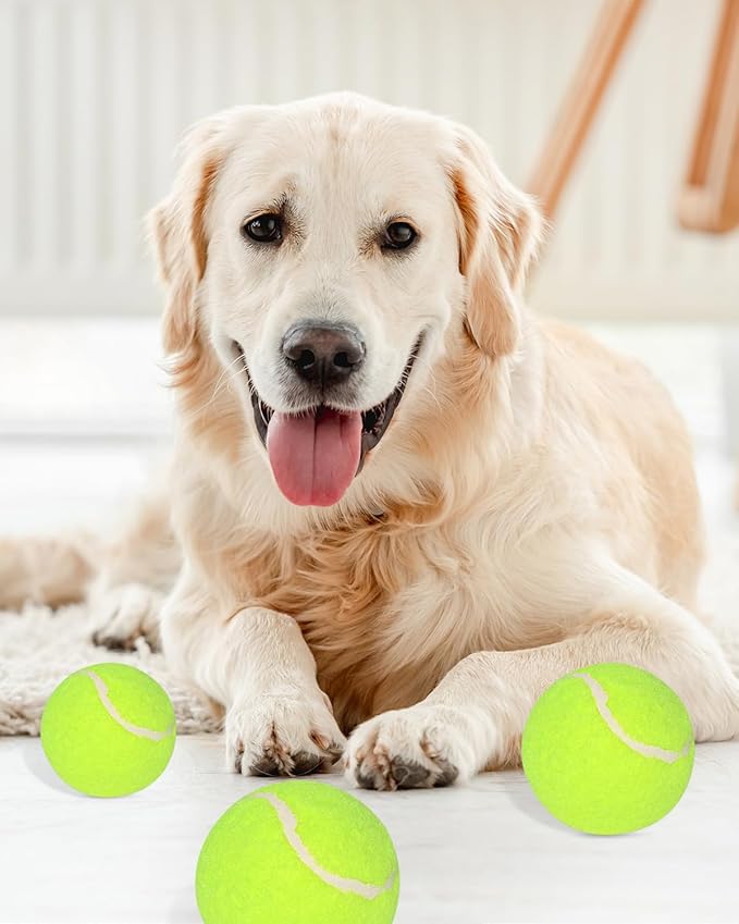 Tennis Balls for Dogs, 2-Inch Size, Compatible with Most Automatic Ball Launchers idea for Small Dogs(12 Balls only)