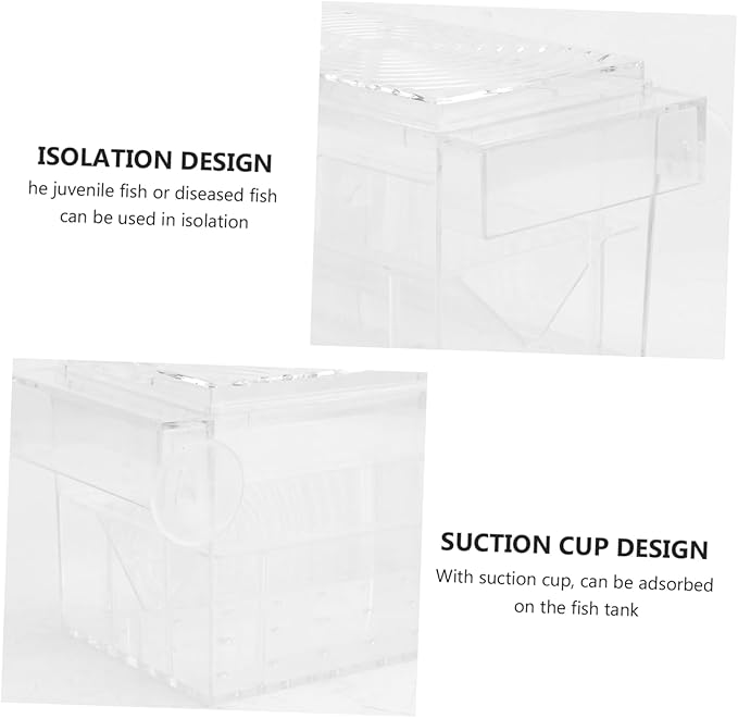 FRCOLOR 1pc Fish Fry Breeding Box Aquarium Isolation Case Fish Hatchery for Separation Efficient Incubator for Aquatic Breeding Tanks