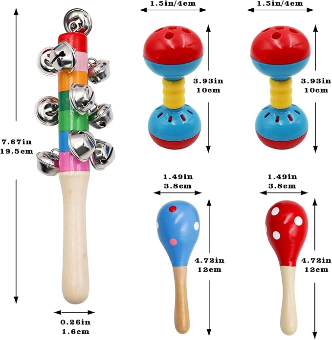 Colorful Bird Bell Toys, 5 Pack Funny Bell Toys, Bird Cage Accessories, Suitable for Chicken Bird Parrot Parakeet Cockatiel Budgies Love Birds