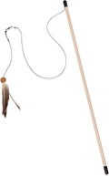 from The Field | Freddy's Feather Wand Interactive Cat Toy | Natural Duck Feather & Cork Ball for Cats | Eco-Friendly, Safe, and USA-Made | Engaging Play for Indoor Cats | Encourages Exercise