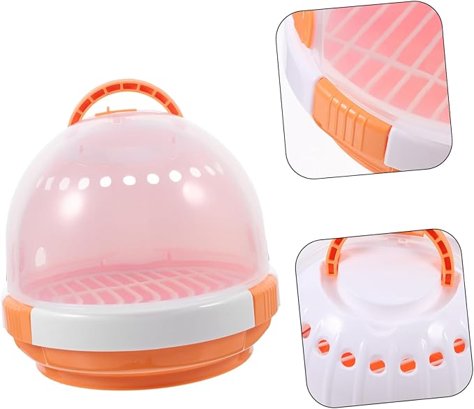 Toyvian Portable Bird Carrier Cage Breathable Travel Cage for Parrots Birds Lightweight Handle Design for Hiking Outings
