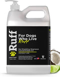 Ruff by Lillian Ruff 15:1 Concentrated Deshedding Dog Shampoo – Extra-Strength Shedding & Odor Control – Aloe, Coconut Oil & Vitamin E – Puppy Safe, USA Made - Coconut Lime – Gallon Pump