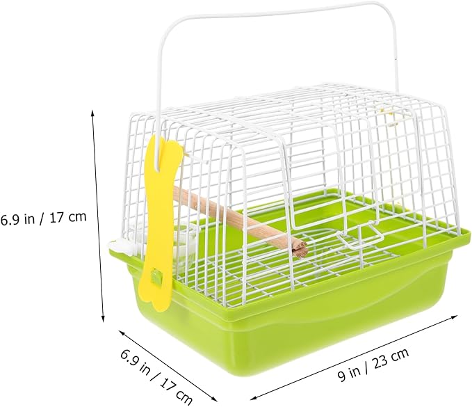 1 Set Portable Bird Carrier Travel Cage for Pets Lightweight Parrot Cage with Handle for Conures and Cockatiels Provides Comfort and Security The Go