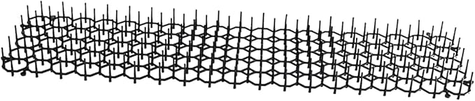HouseVibe Cat Deterrent Mat with Spikes Anti Climbing Prickle Strips Animal Barrier for Garden Walls Outdoor 8.27x6.30 inch