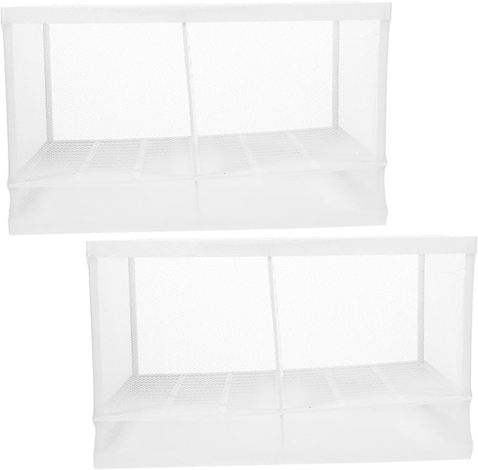 2pcs Fish Tank Breeding Isolation Box Suction Cups Efficient Divider for Shrimp and Fish Hatchery Easy to Install Aquarium Incubator Random Design