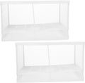 2pcs Fish Tank Breeding Isolation Box Suction Cups Efficient Divider for Shrimp and Fish Hatchery Easy to Install Aquarium Incubator Random Design