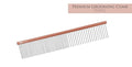 Kenchii Premium Satin Rose Gold Grooming Combs (Small)