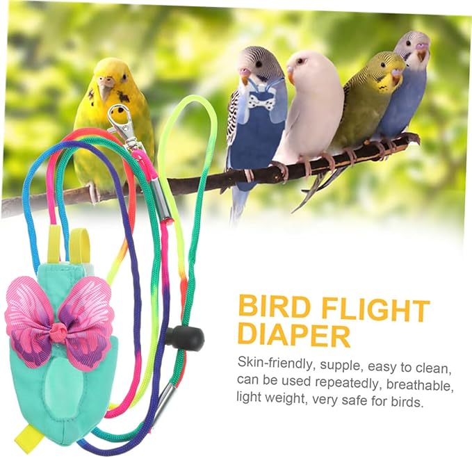 Bird Flight Suit Diaper Parrot Clothing Bird Diapers Parakeet Flight Suit Cockatiel
