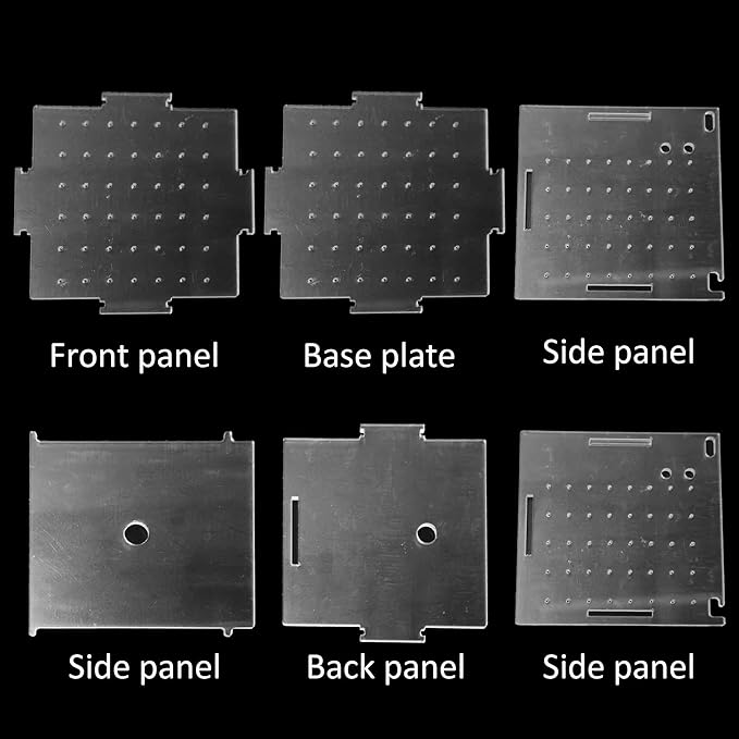 5.9 x 5.9 x 5.9 inch Acrylic Fish Breeding Box, Transparent Isolation Hatchery Incubator with Suction Cups for Guppy Shrimp Small Baby Fishes Aquarium Nursery Tank