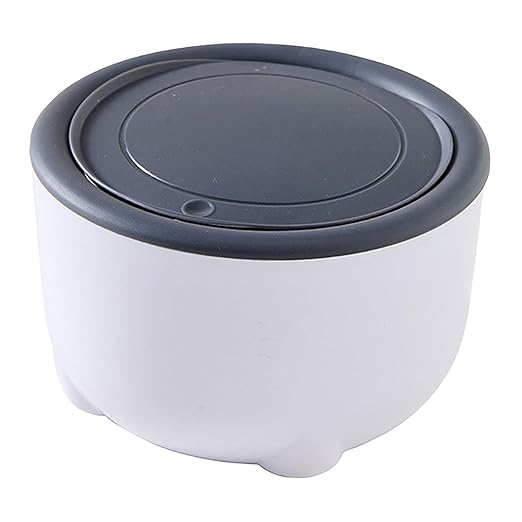 Cat Litter Trash Can Pet Bin,Lightweight,Portable,Sturdy,Garbage Can with Press Type Lid Pet Accessories, Gray
