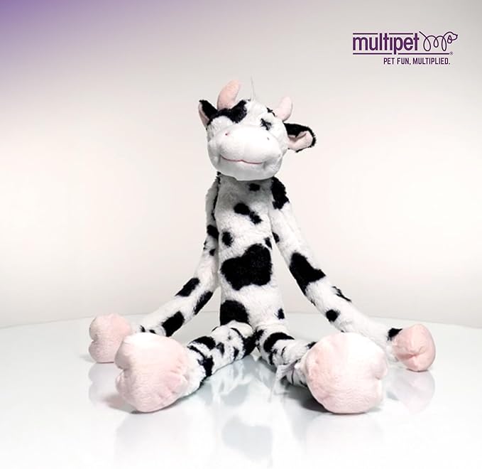 Multipet Swingin' Slevin Pig Dog Plush Toy - Squeaky Toys for All Dogs - Extra Soft Plush - Stuffed Animal for Cuddling & Playing - Cute Dog Pet Toy (27”, Pink, 5 Squeakers)