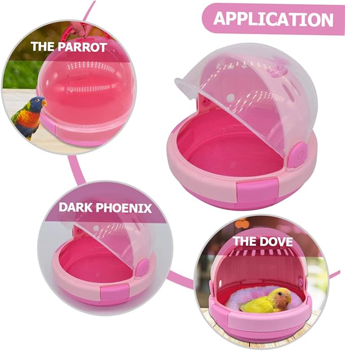Happyyami Portable Bird Carrier Cage View Handheld Travel Cage for Parrots and Birds Breathable Design for Comfort and Ventilation for Outdoor Use
