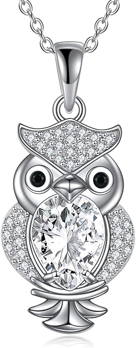 KZX Cat/Dog/Phoenix/Eagle/Whale/Shark/Puffin/Starfish/Chicken/Butterfly/Owl/Bee/Frog/Seahorse Necklace Sterling Silver Animal Pendant Jewelry Gift for Women
