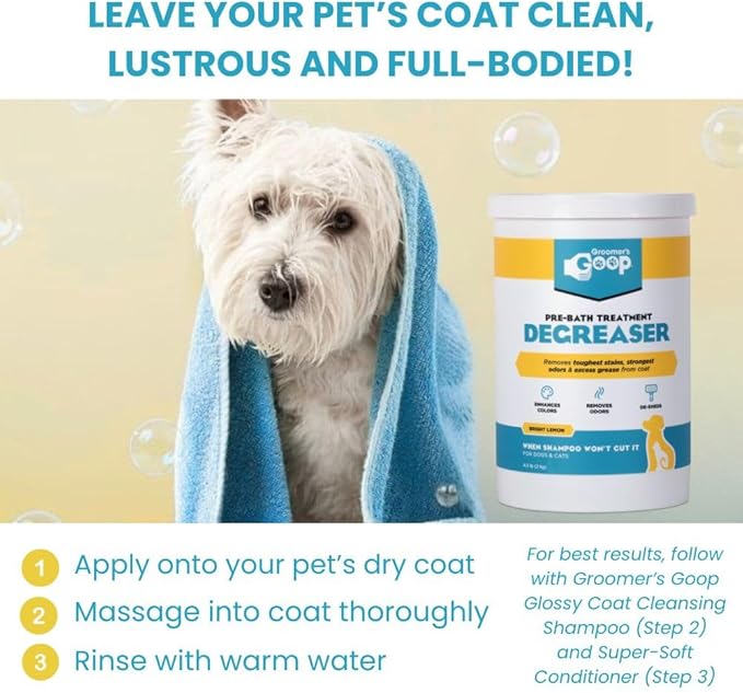 Groomer’s Goop Pre-Bath Pet Degreaser (4.5 lb)