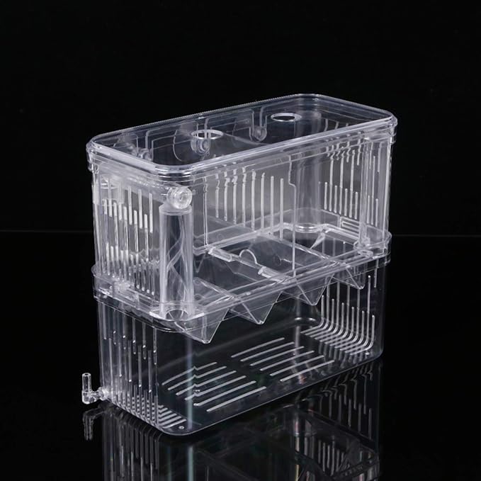 POPETPOP Aquarium Breeder Box - Floating Breeder Box for Fish Tank Durable Aquarium Breeding Hatchery Incubator Isolation Box Tank for Fish Breeder