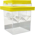 Floating Hatching Box Fish Breeding Box Fish Nursery Separation Hatchery Fish Isolation Box for Baby Fishes Shrimp,Fish Egg, Yellow