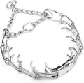 Dog Training Collar, Adjustable Dog Pinch Collar with Quick Release Buckle, No Pull Collar for Small Medium Large Dogs, Extra Link and Caps (S (Neck: 13"-17'' 2.25mm))