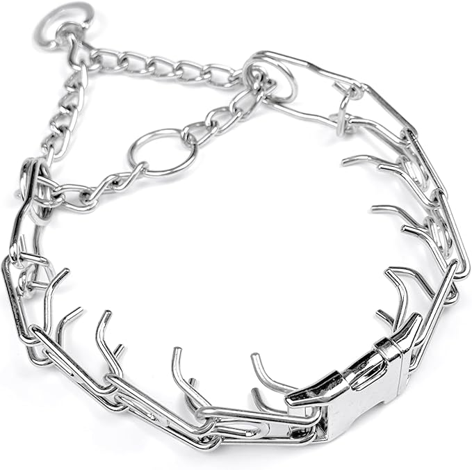 No Pull Adjustable Collar with Quick Release Buckle for Small Medium Large, Extra Link and Caps
