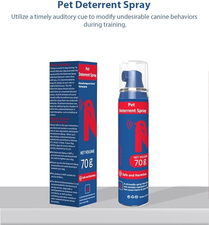 Pet Instructor Spray for Dog, 75ml Spray Corrector Dog Trainer, Safe Humane & Effective Stop Barking, Jumping Up, Food Stealing, Dog Fights & Attacks, Help Stop Unnecessary Dog Behaviour (1 Pack)