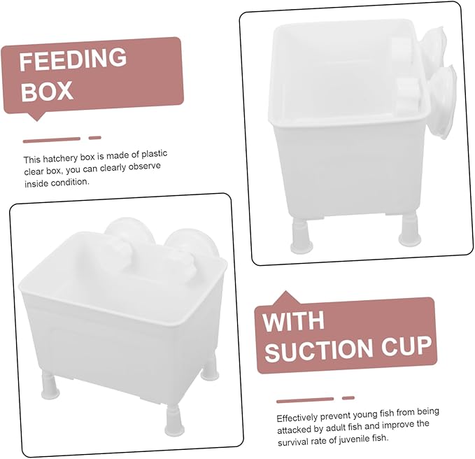 Totority 1set Aquarium Breeding Isolation Box Cups Fish Breeding Tank for Betta Shrimp and Newborn Fish Protects Young from Adult Lightweight and Portable Nursery