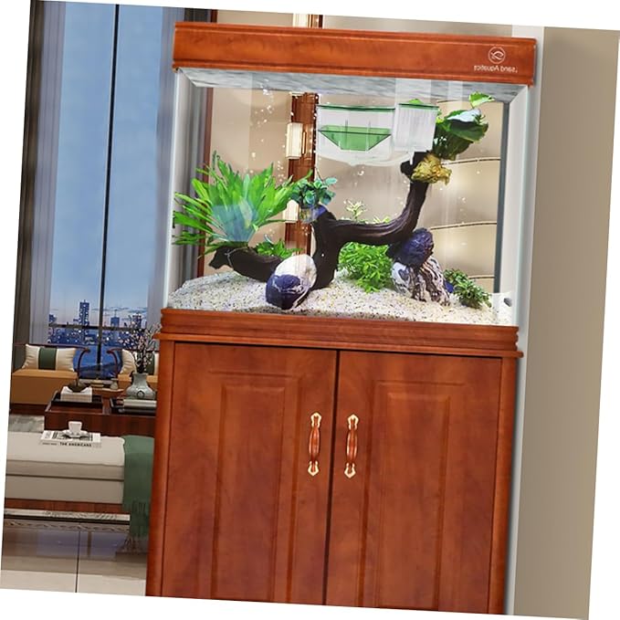 Kichvoe Self Guided Transparent Acrylic Aquarium Breeding Tank Isolation Box for Fish Hatching and Nursery Protects Small Pregnant and Newborn Fish from Aggressive Adults Seedlings Case