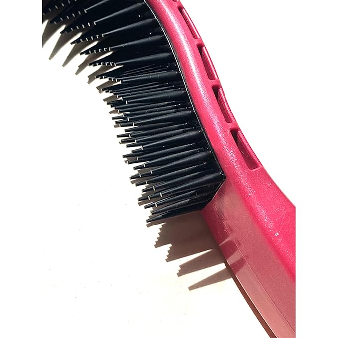 Cat Brush, Pink. Designed for Comfort, Created for Cats and Dogs. Ergonomic shape promotes stress free grooming. Great for long to short haired cats. Made in the USA