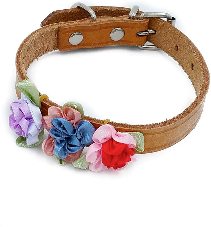 PET SHOW Flowers Pet Dog Hair Bows W/Rubber Bands Cat Puppy Grooming Accessories Assorted Color Pack of 20