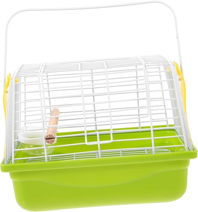 1Set Bird Carrier Travel Cage Portable Lightweight Pet Carrier for Birds Parrots for Outdoor Use Camping Trips with Handle for