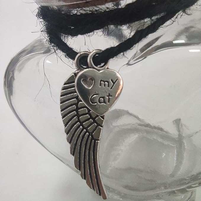 memorial bottle for pet hair，Pet fur memorial fur keepsake，dog cat keepsake fur, pet memorial urn (cat)