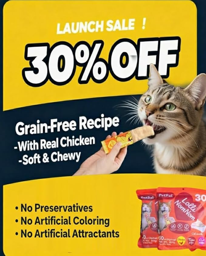 Feline Temptation Squeezable Cat Treats – 30 Count Variety Pack, Multi-Flavor Lickable Snacks, Supports Healthy Hydration, Creamy Texture, Natural Cat Treats for All Breeds