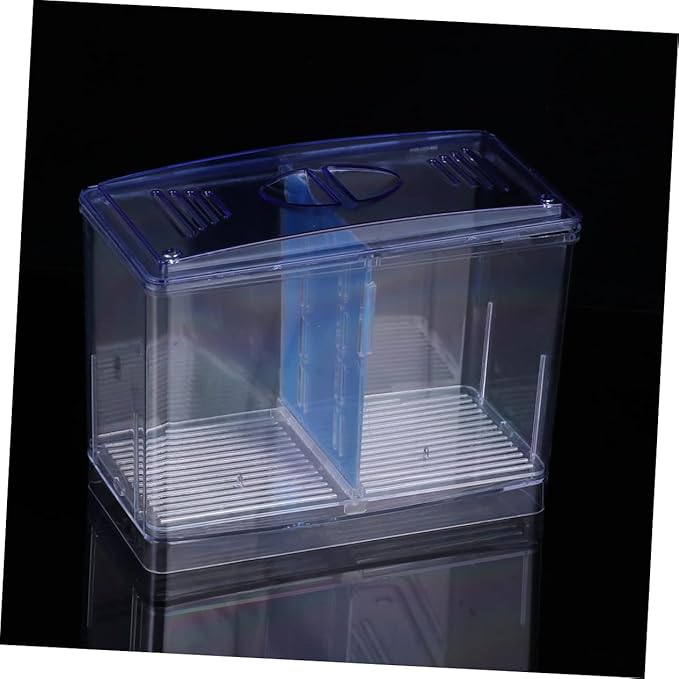 SUPVOX Transparent Small Hatching Box for Betta Fish Functional Aquarium Breeding Tank with Independent Incubator for Enhanced Fish Survival Rate and Easy Cleaning