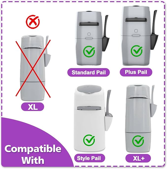 Cat Litter Refill Bags|8-Pack Cartridges Compatible with Genie Cat Litter Refills Standard,Plus and Style Pail | Superior Odor Control (NOT Compatible with XL)