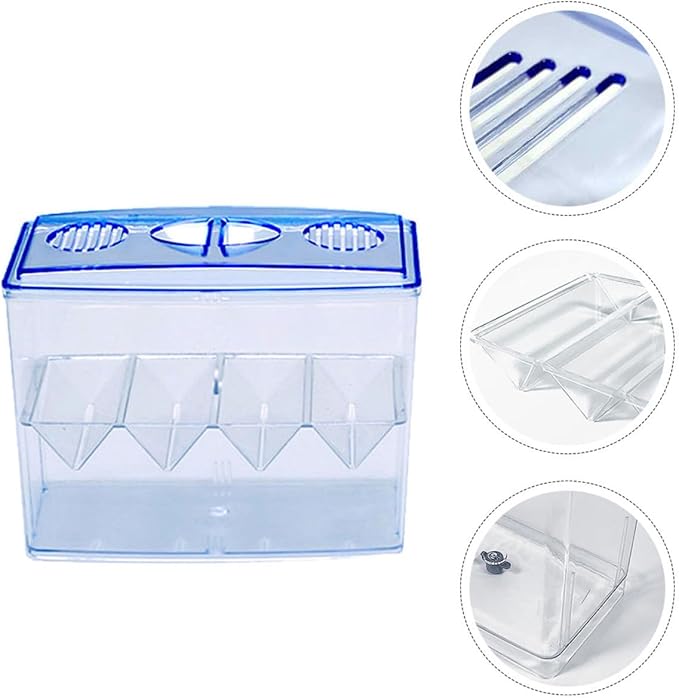 Small Fish Breeding Incubator Box Freestanding Hatchery Isolation Tank No Gap Seamless Design for Aquarium Fish Hatching and Reproduction