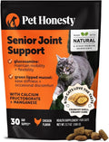 Cat Hip + Joint Health Chews – Crunchy & Creamy Cat Joint Support Supplement - Glucosamine, Chondroitin & Omega-3s – Supports Mobility, Flexibility & Comfort for Indoor & Outdoor Cats (Chicken 30-Day)