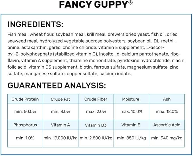 Hikari Tropical Fancy Guppy Fish Food, 0.77 oz (22g)