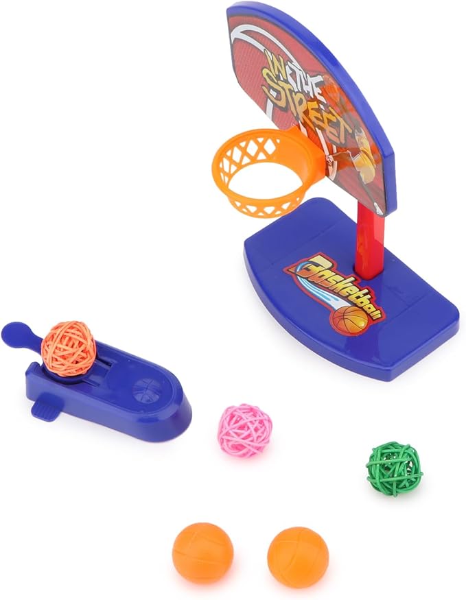 Hypeety Bird Intellective Mini Basketball Rack Training Toy for Budgies Parakeet Parrot Cockatiels Conures Small and Medium Birds