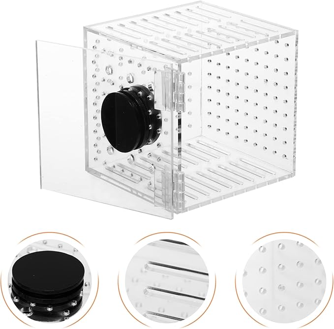 Toyvian 1pc Magnetic Fish Isolation Box Aquarium Breeding Case for Safe Fish Separation and Adaptation for Fry Easy to Install Tank