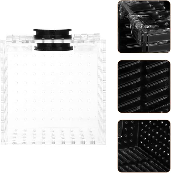 Toyvian 1pc Magnetic Fish Isolation Box Aquarium Breeding Case for Safe Fish Separation and Adaptation for Fry Easy to Install Tank