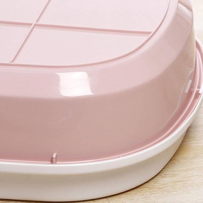 High Wall Cats Waste Container Odor Reducing Cats Litter Box Sifting Scoops for Outdoor Use Easyly Wash Ovals Litters Box