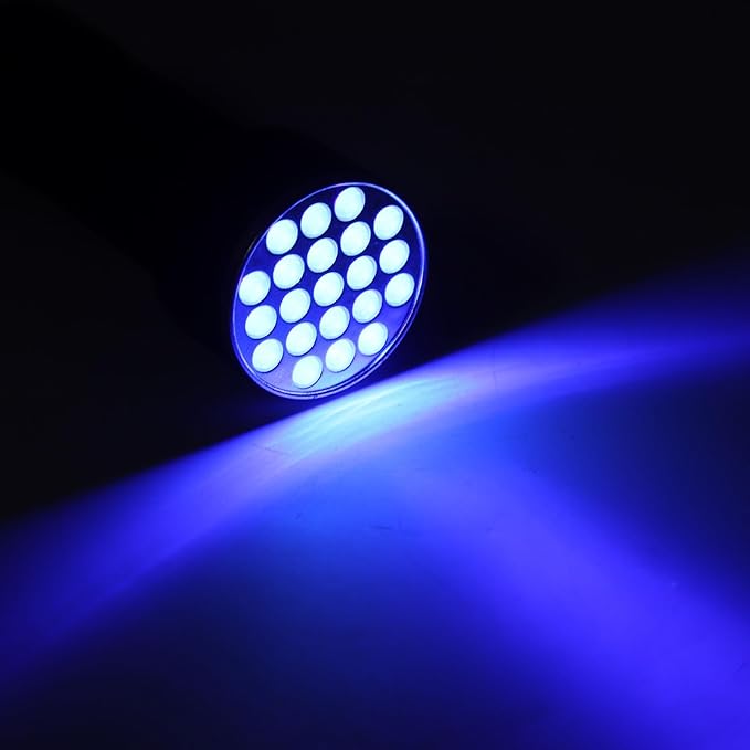 Black Light Flashlight, 21pcs LED Pet Urine Detector Light for Spot Detection, Outdoor Exploration, Portable Black Light Mini Flashlight for Pet Urine, Scorpion Hunting