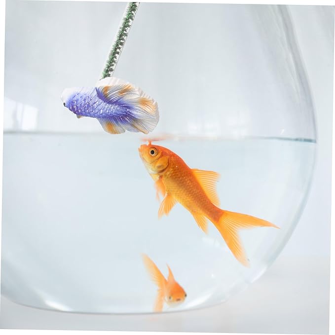 DOITOOL Fish Training Interactive Betta Fish Training Stick Betta Health Agility Fun Exercise Rod for Aquarium Engaging Decorative Toy