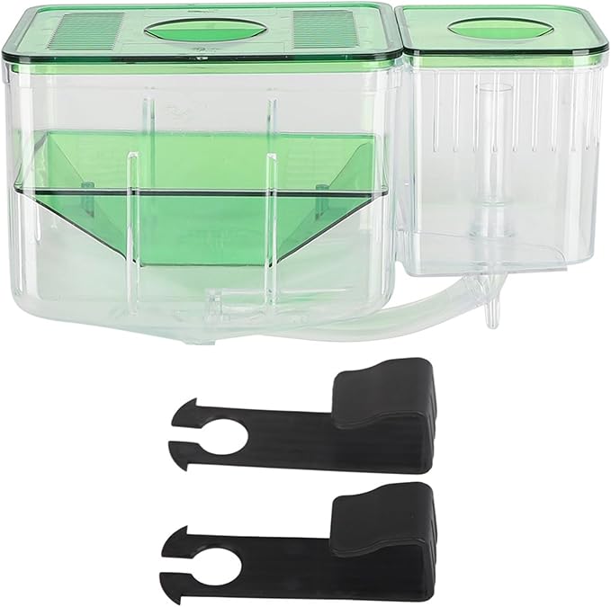 FILFEEL Aquarium Breeding Box for Isolation of Newborn Fish and Shrimp - DoubleLayer Incubator for Small Life