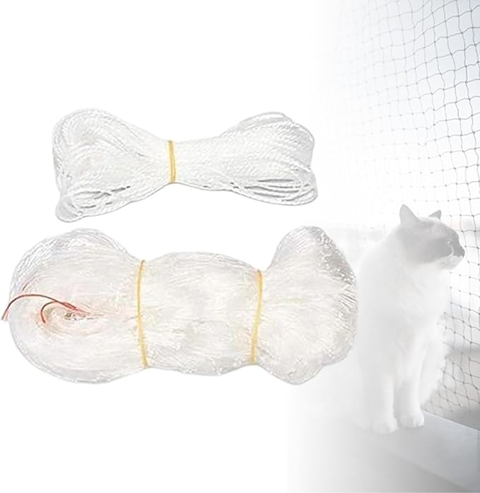 Cat Balcony Net Multifunction with Hook Reinforced Balcony Screen Pet for Dorm Terraces Window, 2x1.5m