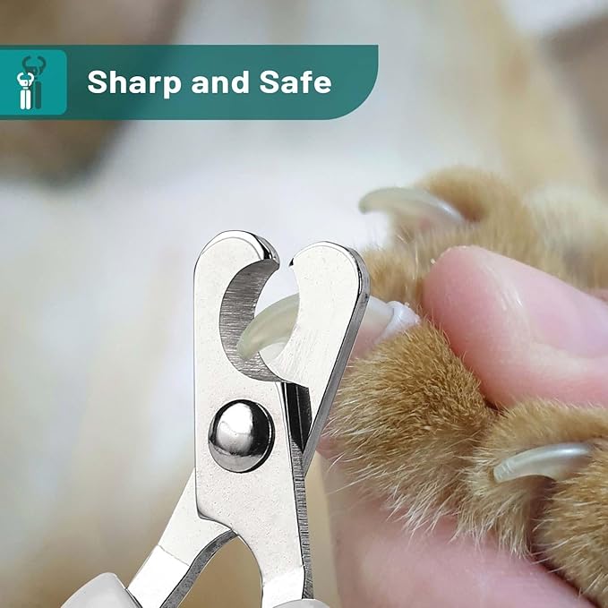 Mr. Pen Cat Nail Trimmer - Cat Nail Clippers - Olive - Stainless Steel Blades - Safe & Easy Nail Trimming for Cats of