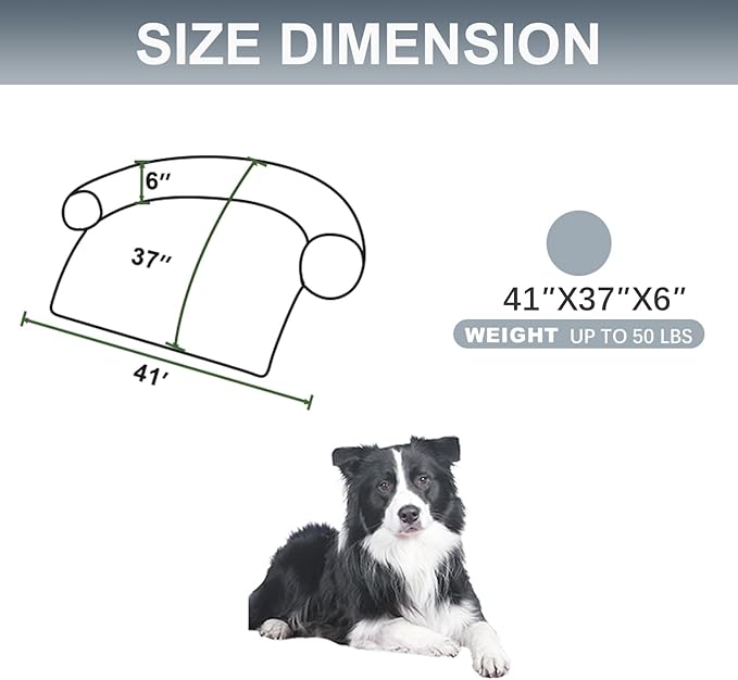 Tinaco Calming Dogs/Cats Bed Mats, Dog Pad Washable Removable Couch Cover, Plush Long Fur Mat for Pets, Waterproof Lining, Perfect for Small, Medium and Large Dogs and Cats (Gradient Gray, 41"x37")